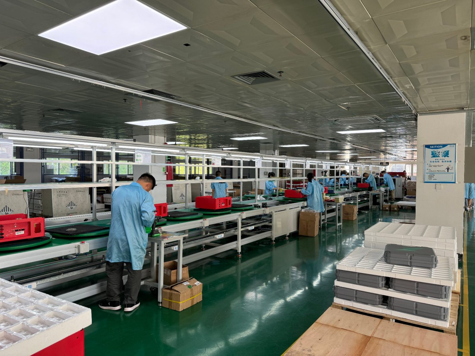 PACK assembly line overview